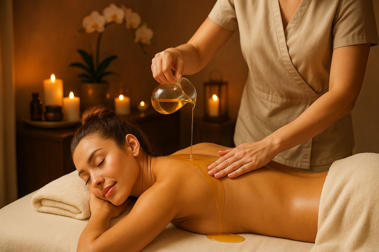 Hot-Öl-Massage